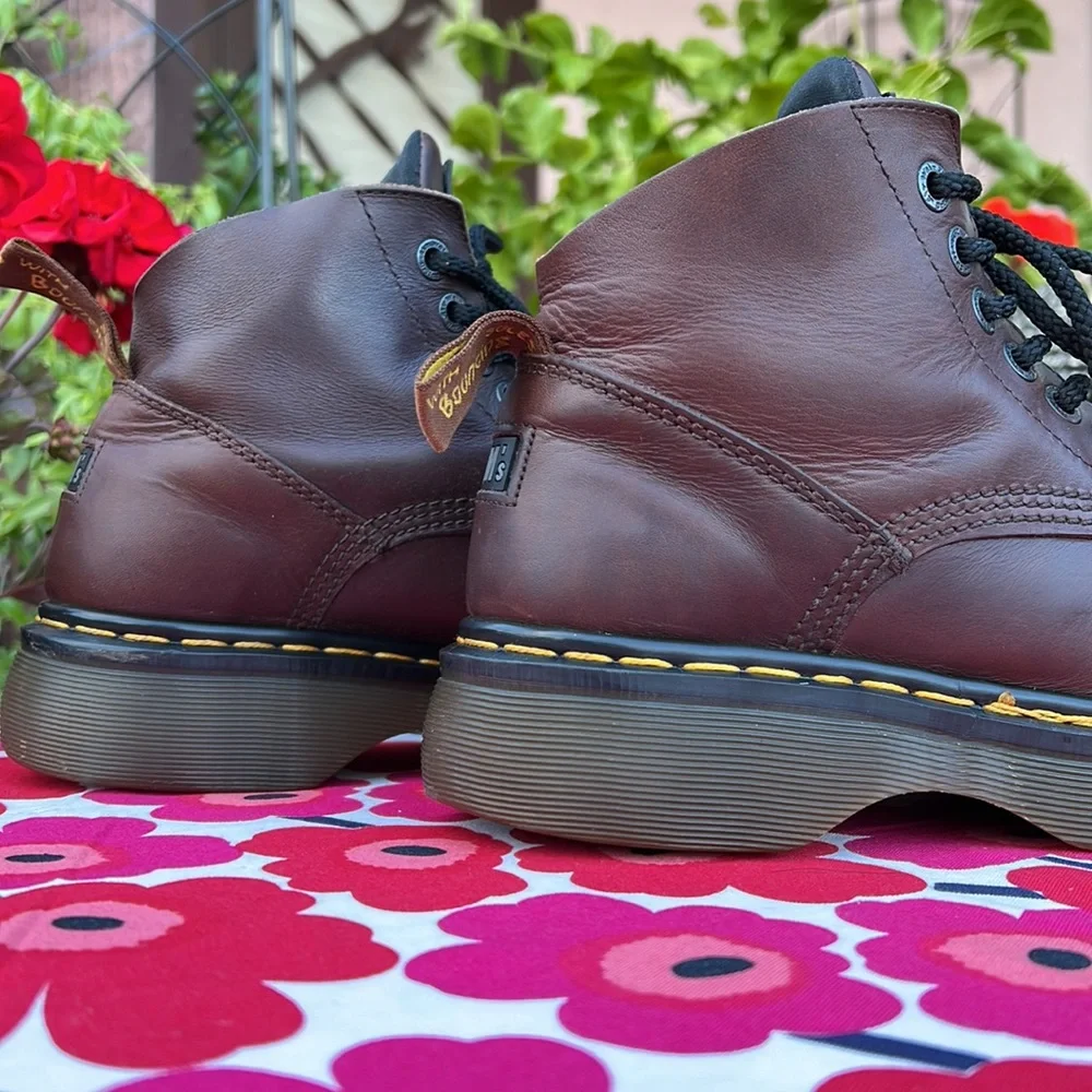 🏴󠁧󠁢󠁥󠁮󠁧󠁿 Dr. Martens Made in England Cap Toe SUPER CHUNKY Ankle Boots UK 8